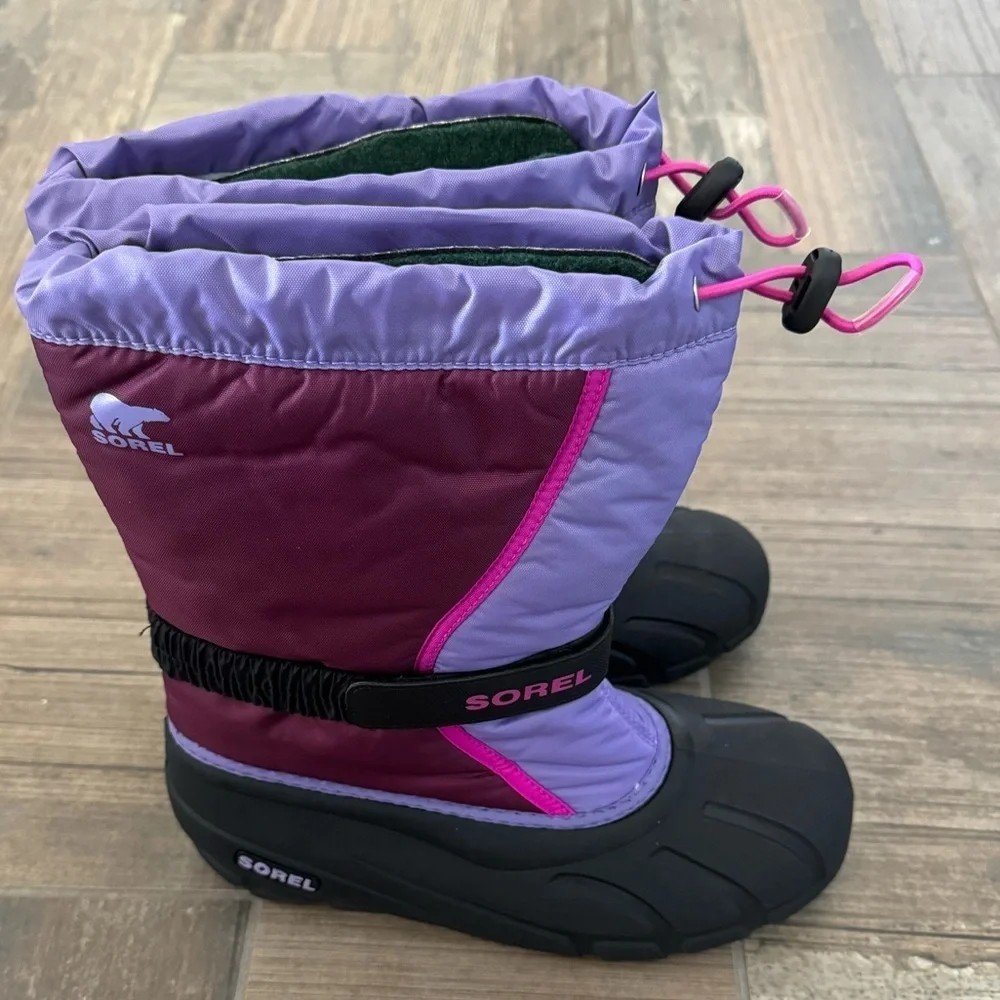 SOREL YOUTH FLURRY GIRLS’ SNOW BOOT size 6